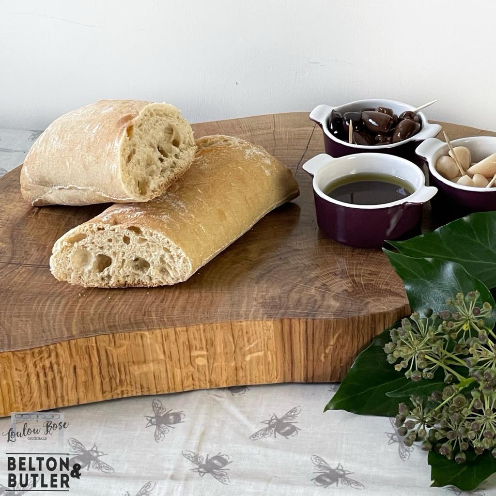 Oak Slice Cheese and Bread Board