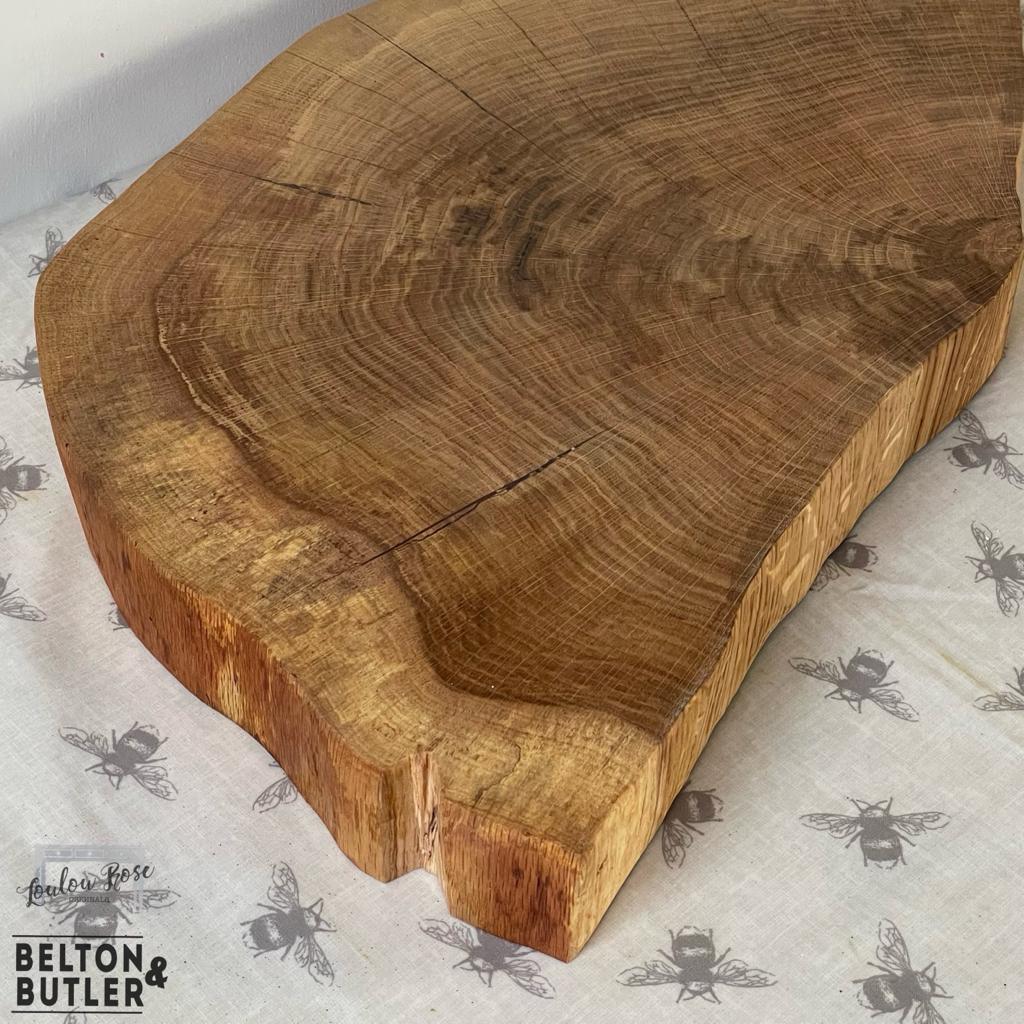 Oak Slice Cheese and Bread Board