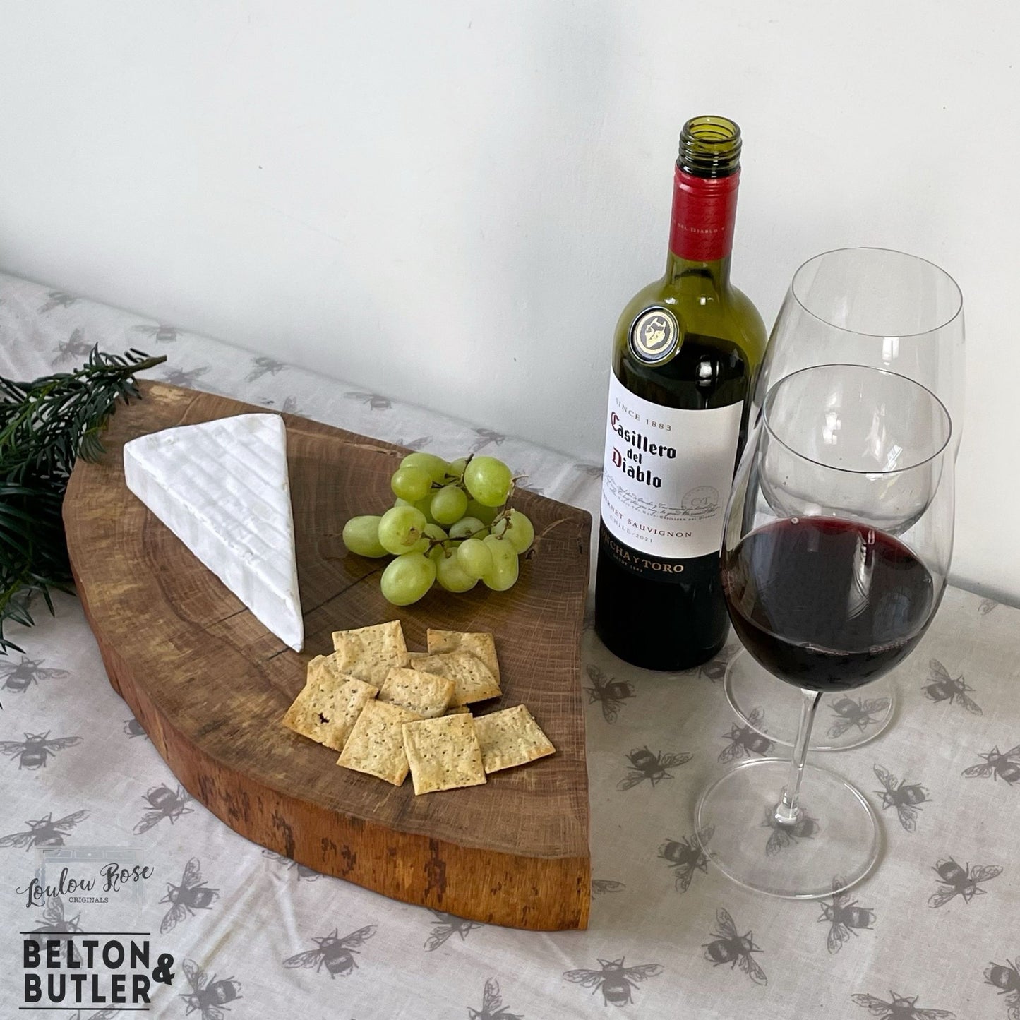 Oak Slice Cheese and Bread Board