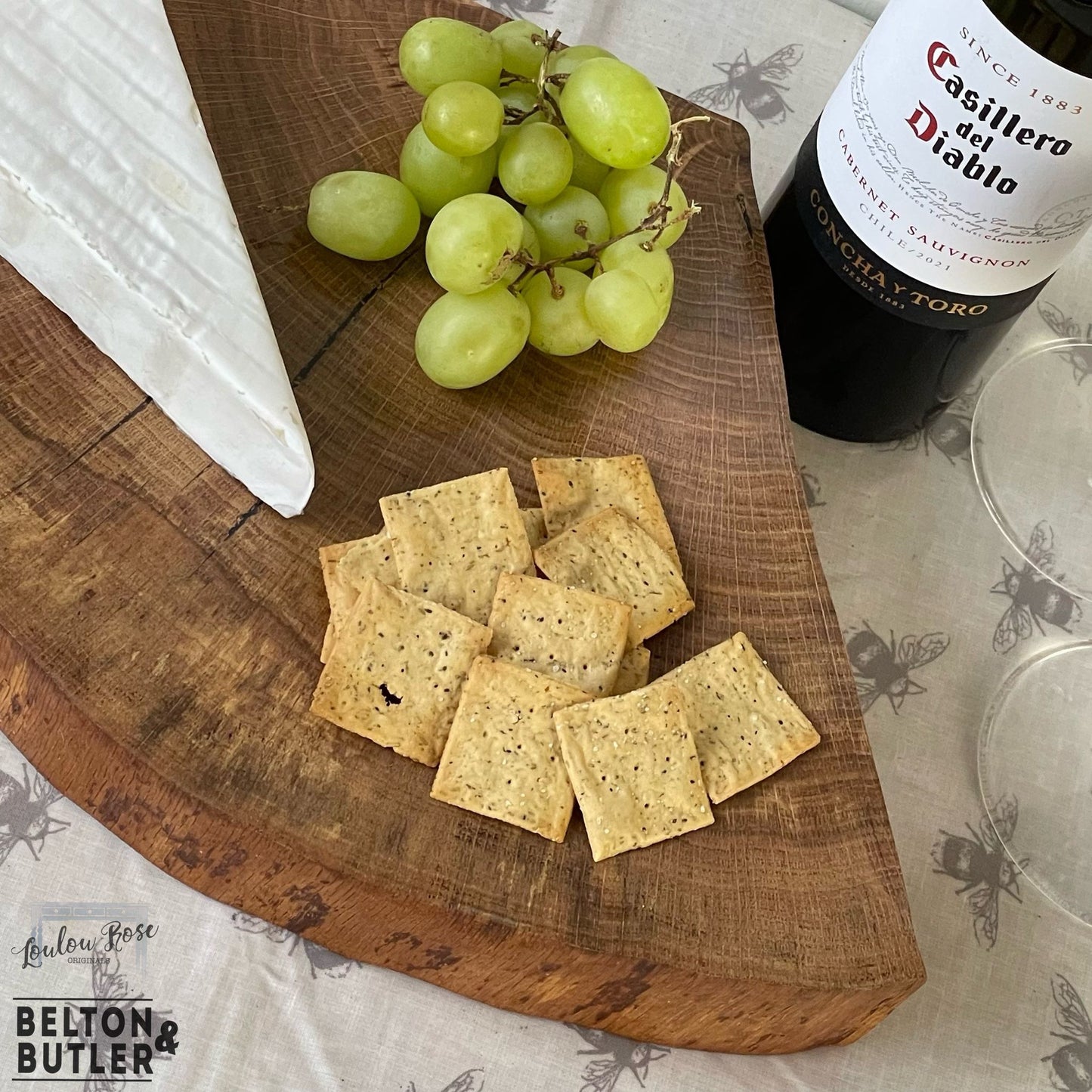 Oak Slice Cheese and Bread Board