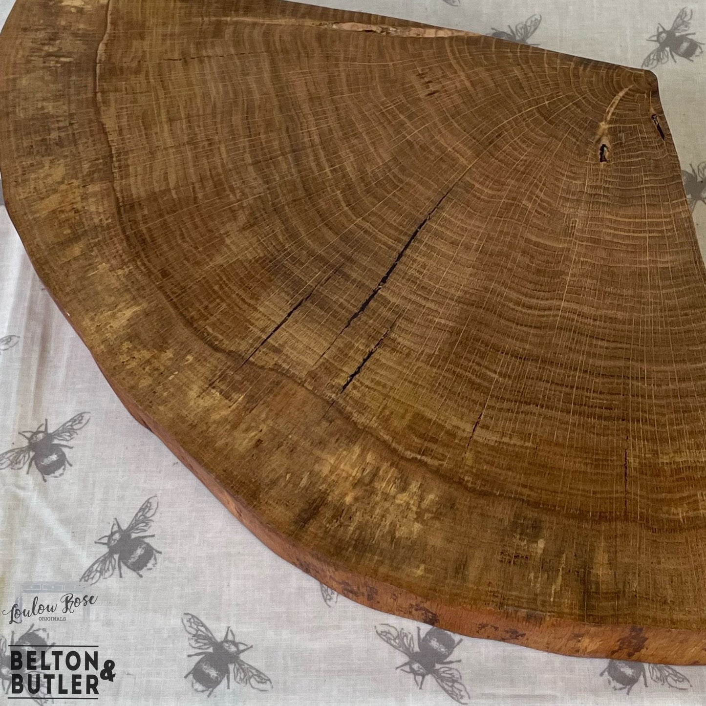 Oak Slice Cheese and Bread Board