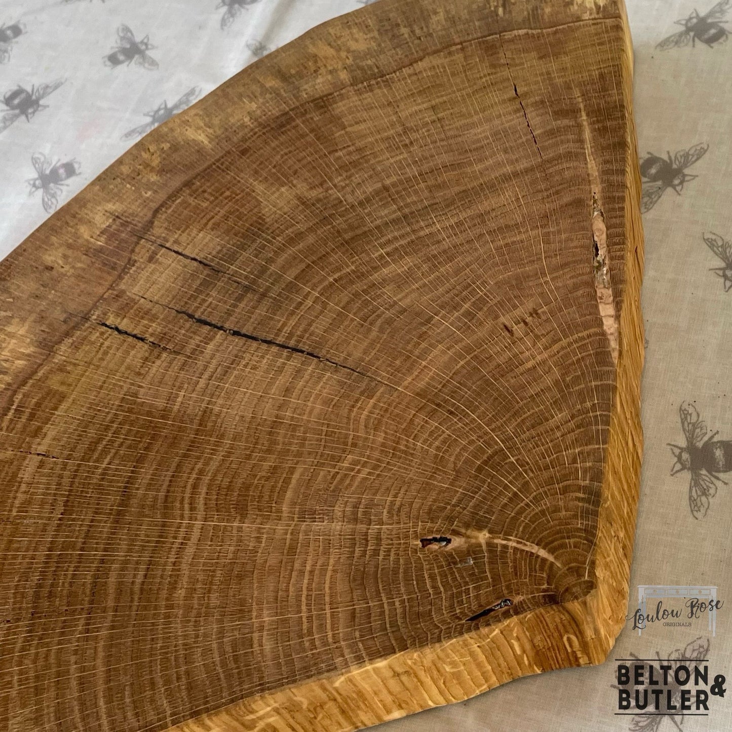 Oak Slice Cheese and Bread Board
