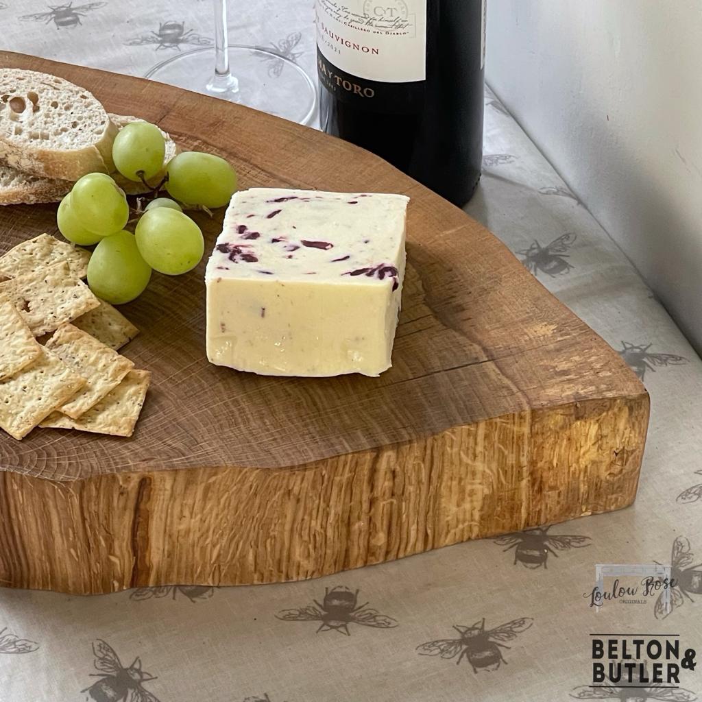 Oak Slice Cheese and Bread Board