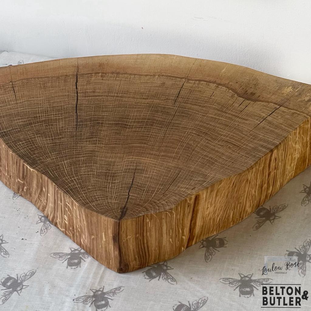 Oak Slice Cheese and Bread Board