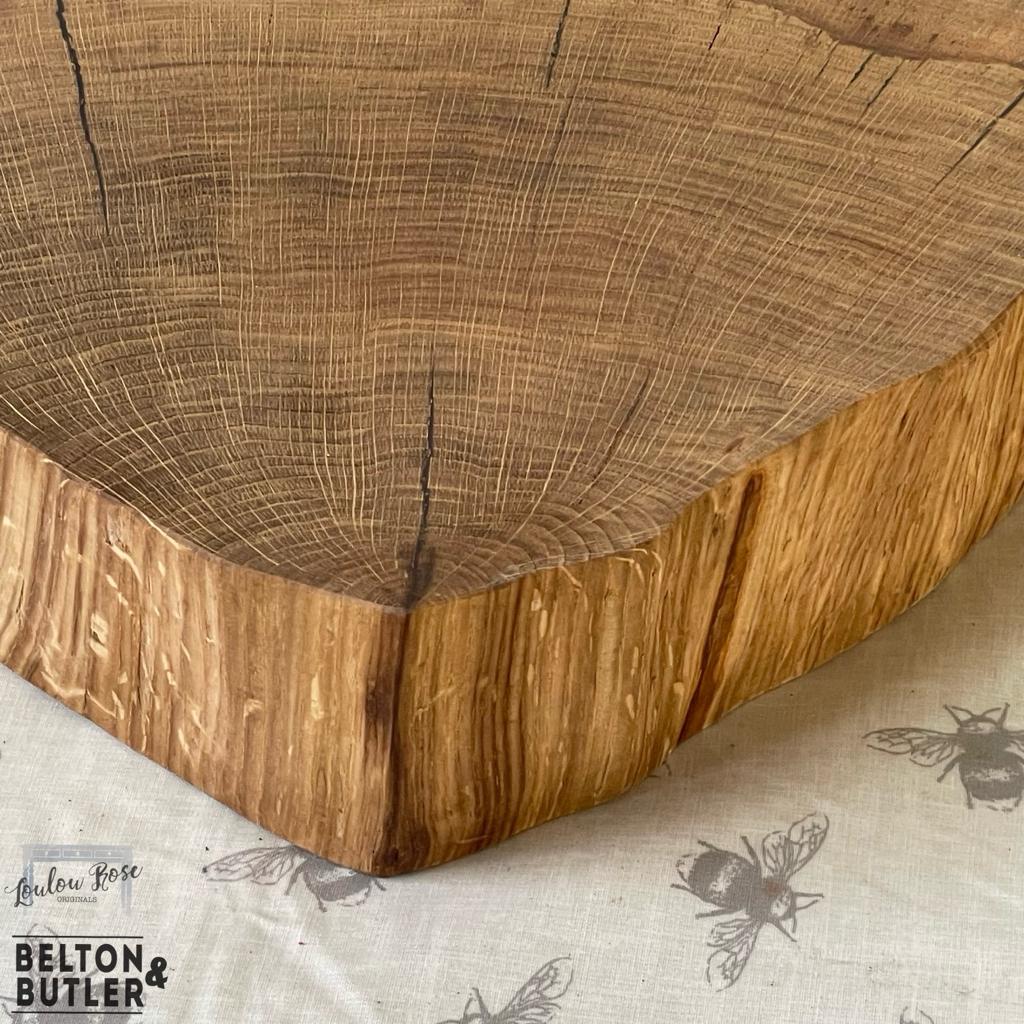 Oak Slice Cheese and Bread Board