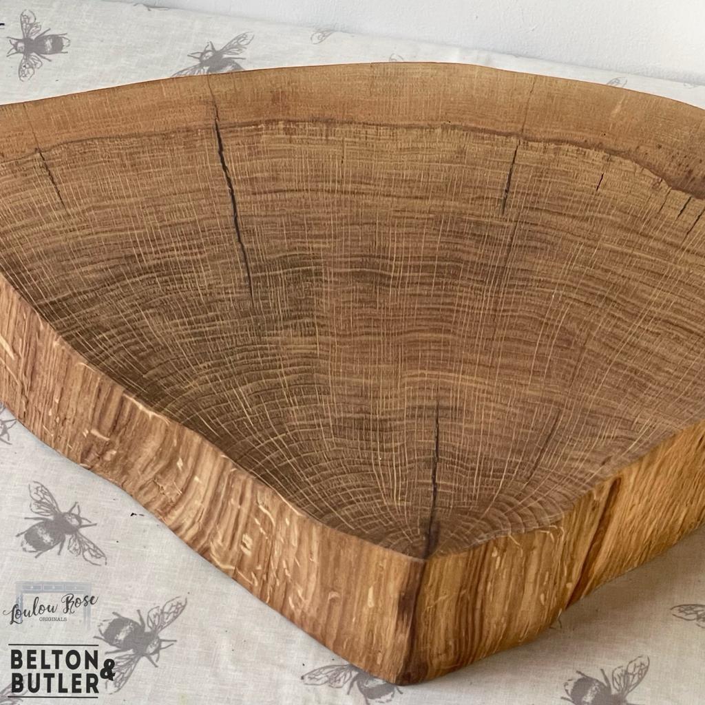 Oak Slice Cheese and Bread Board