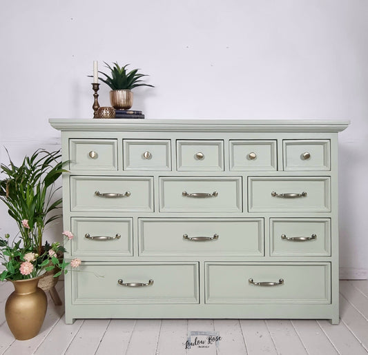 Multi Drawer Chest of Drawers in Green